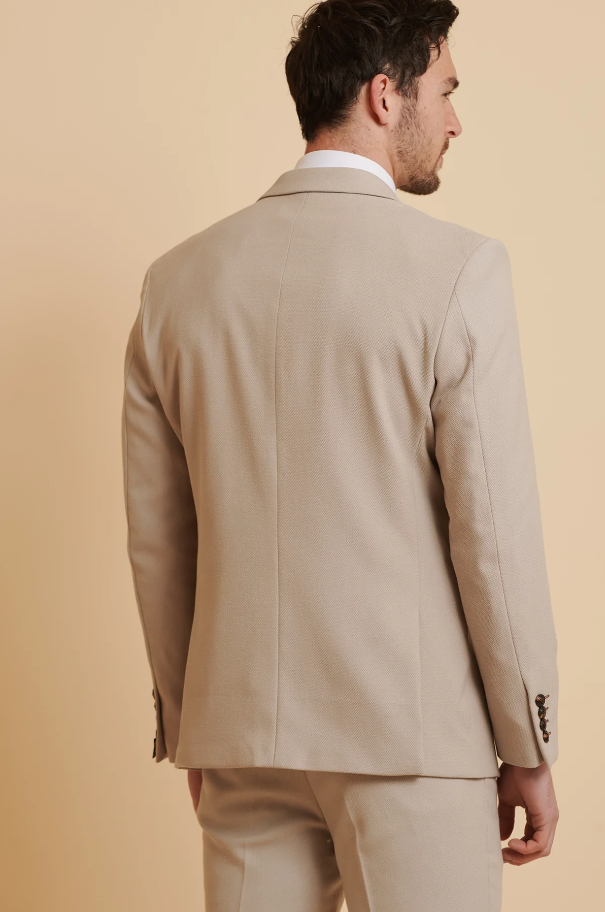 2-dielny oblek - Dvojradový pánsky oblek Stone - Marc Darcy HM5 Stone oblek