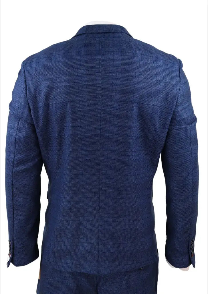 2-dielny oblek - námornícky pánsky kostým - kontrola Jerry blue suit 2pc