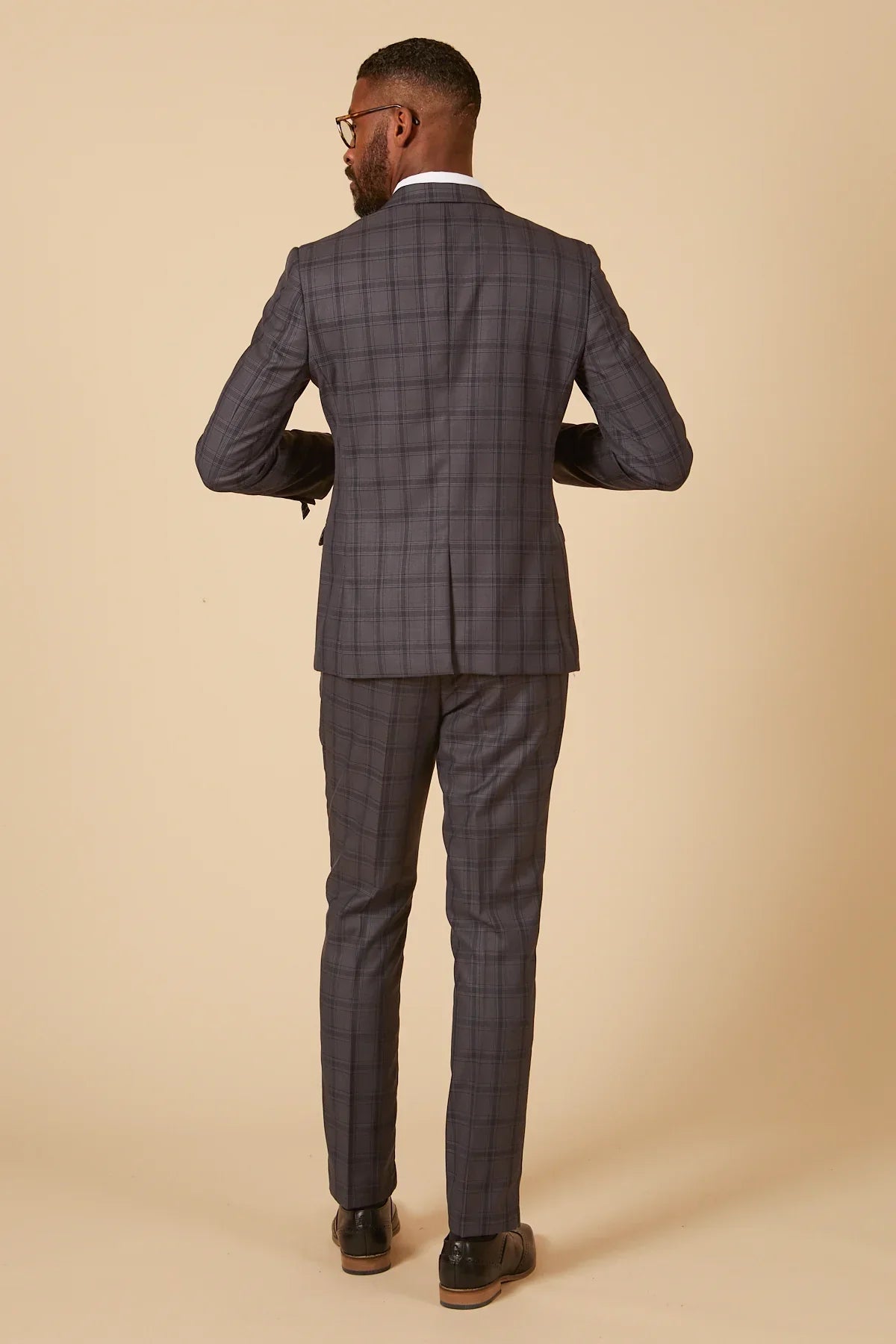2-dielny oblek - sivý pánsky kostým - Jose sivá Oblek 2ks