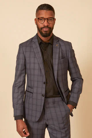 2-dielny oblek - sivý pánsky kostým - Jose sivá Oblek 2ks