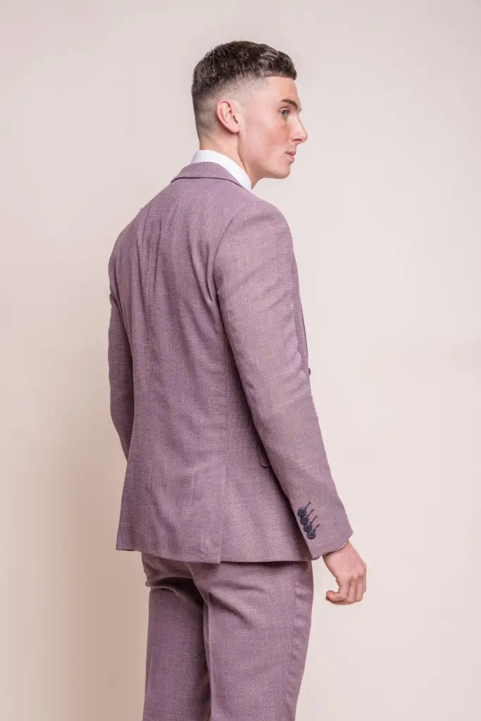 2-dielny oblek - pánsky slim fit kostým - Cavani lilac suit 2pc