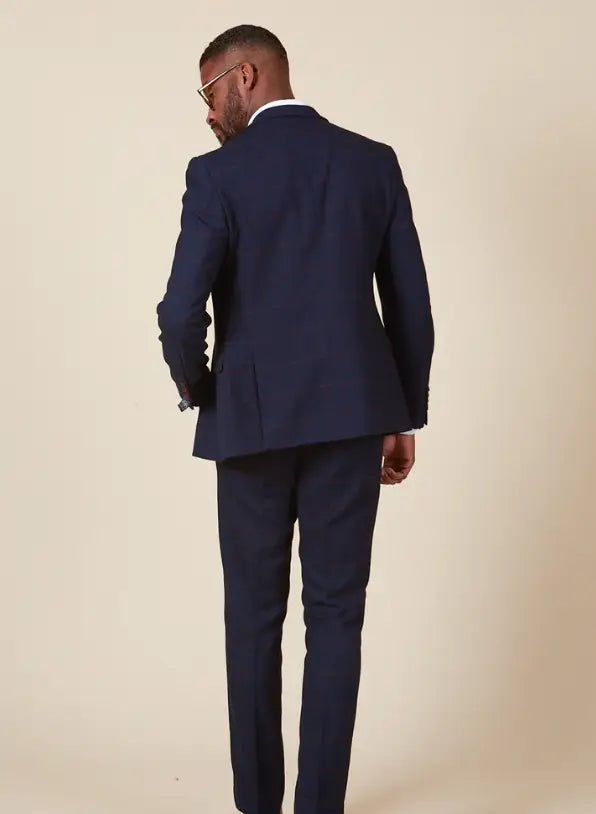 2-dielny oblek pre pánov v farbe námorníckej modrej - Edison Redline 2-dielny