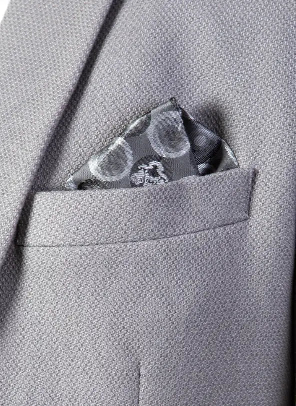 2-dielny sivý oblek - Marc Darcy Edwin strieborný oblek 2 diely