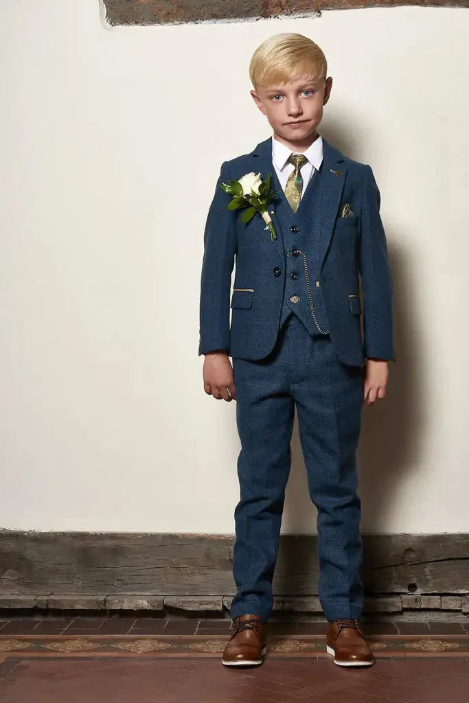 Trojdílny oblek pre deti - Dion blue - 1 rok - detský oblek