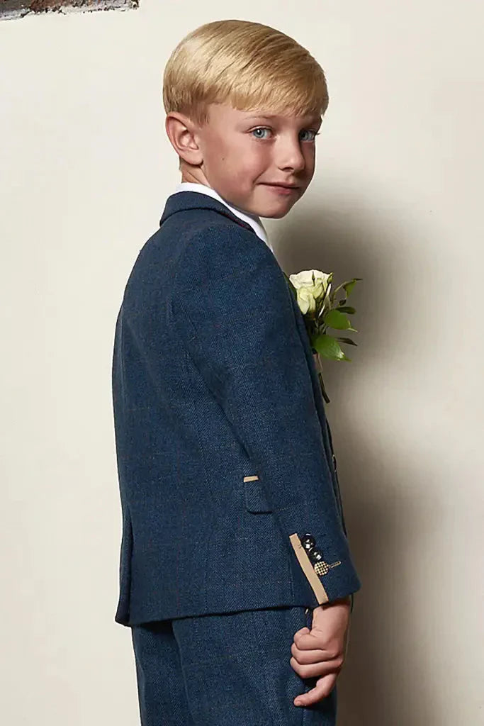 Trojdílny oblek pre deti - Dion blue - 1 rok - detský oblek