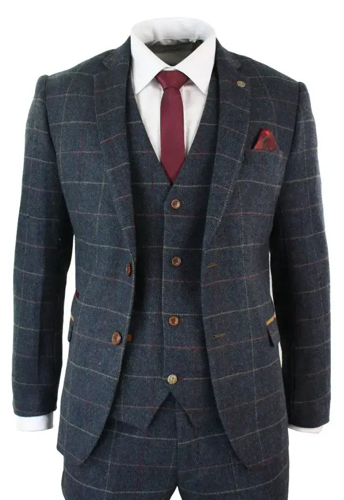 Trojdielny oblek Tweed Eton - trojdielny oblek