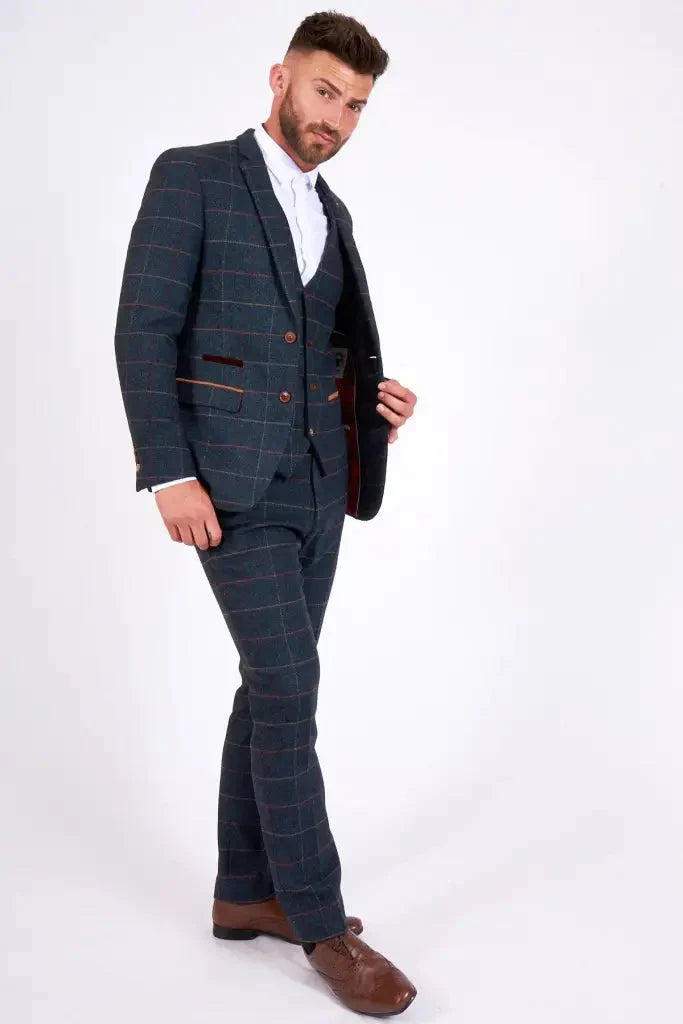 Trojdielny oblek Tweed Eton - trojdielny oblek