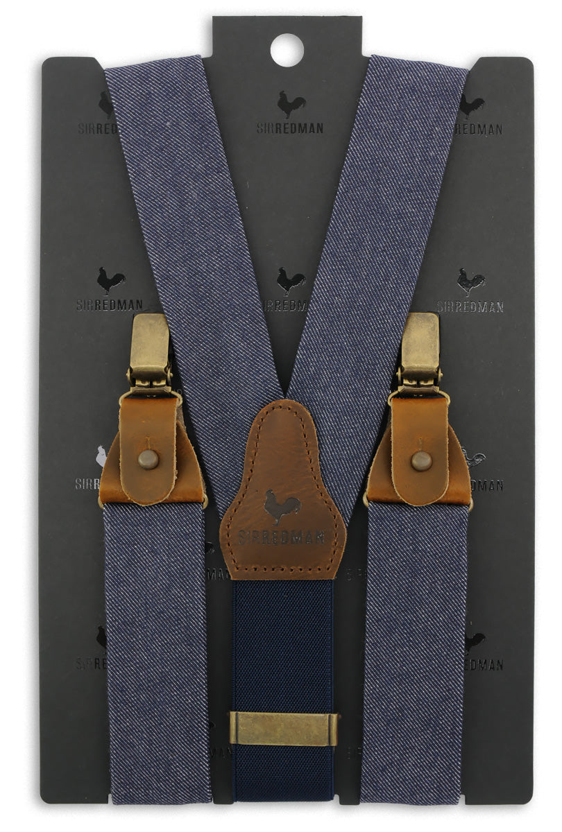 Traky Gentleman's – modrý denim