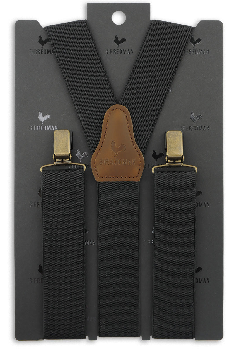 Traky Gentleman's – čierny elastický