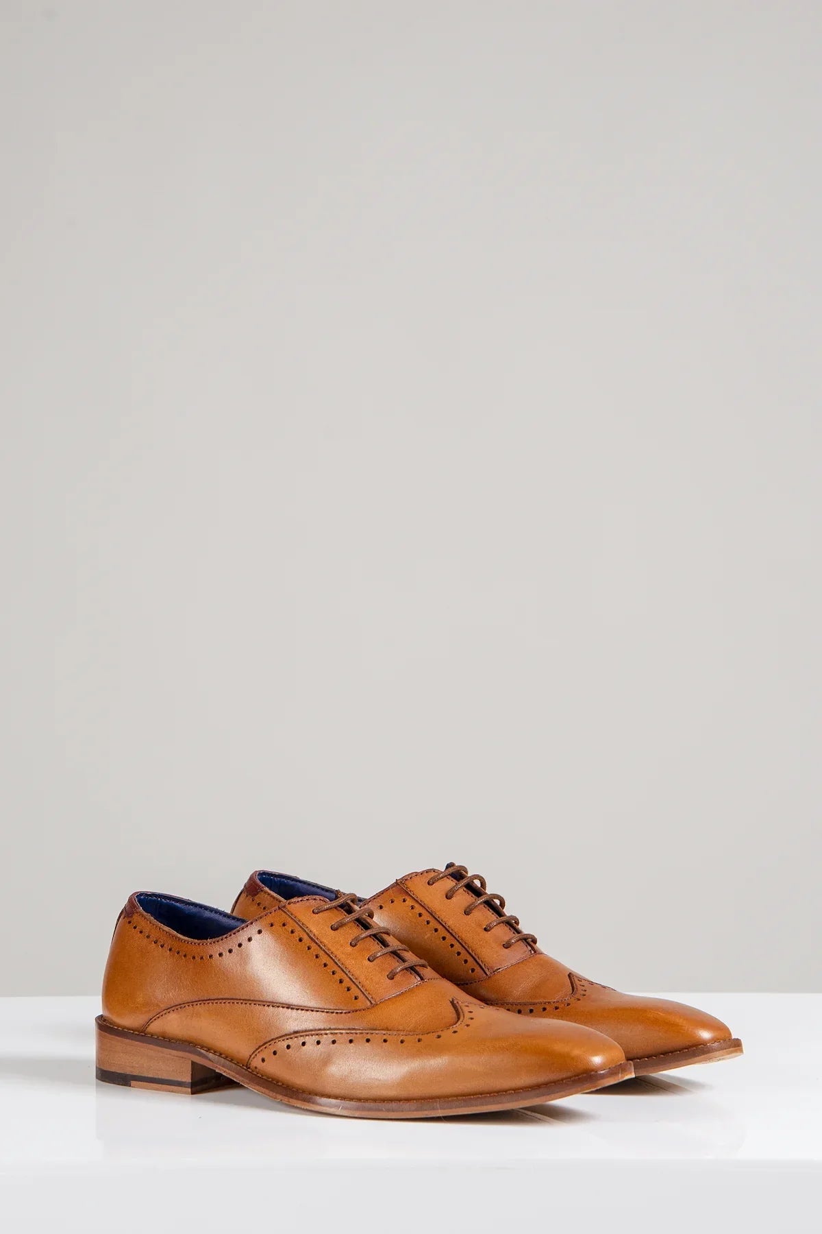 Hnedé kožené topánky, Marc Darcy Carson, Wingtip brogue