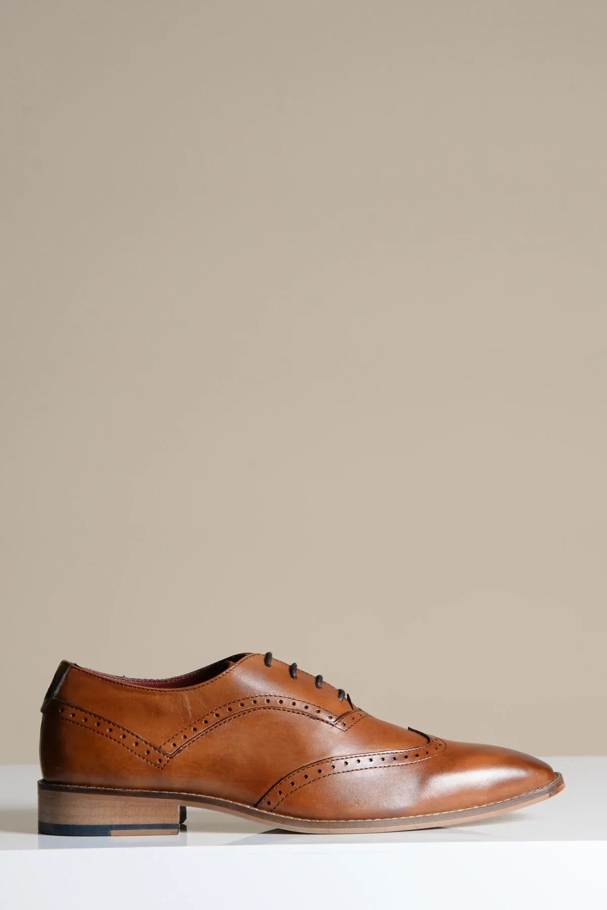Hnedé kožené topánky, Marc Darcy Dawson - Wingtip brogue