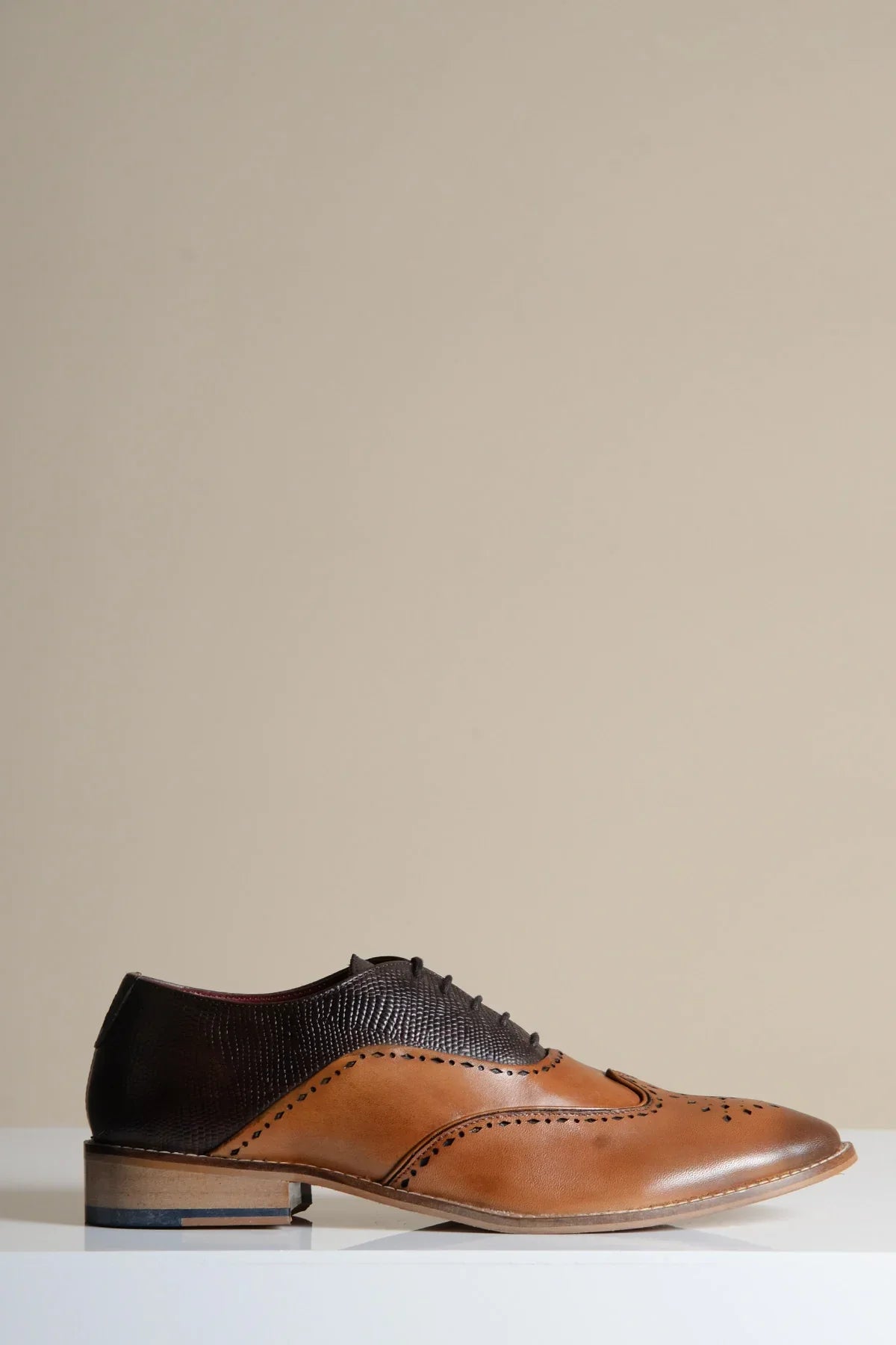 Hnedé kožené topánky, Marc Darcy Ryan - Wingtip brogue