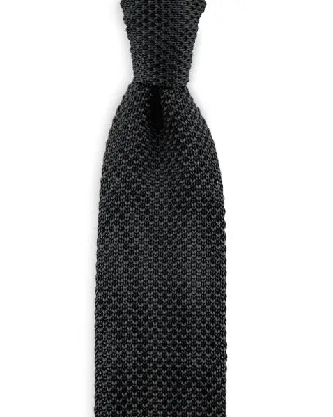 Kravata čierna pletená - Pán Redman