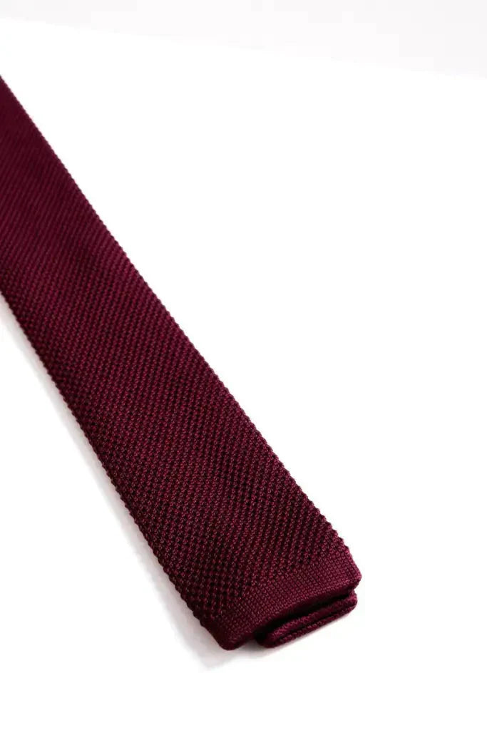 Kravata Marc Darcy víno pletená - kravata
