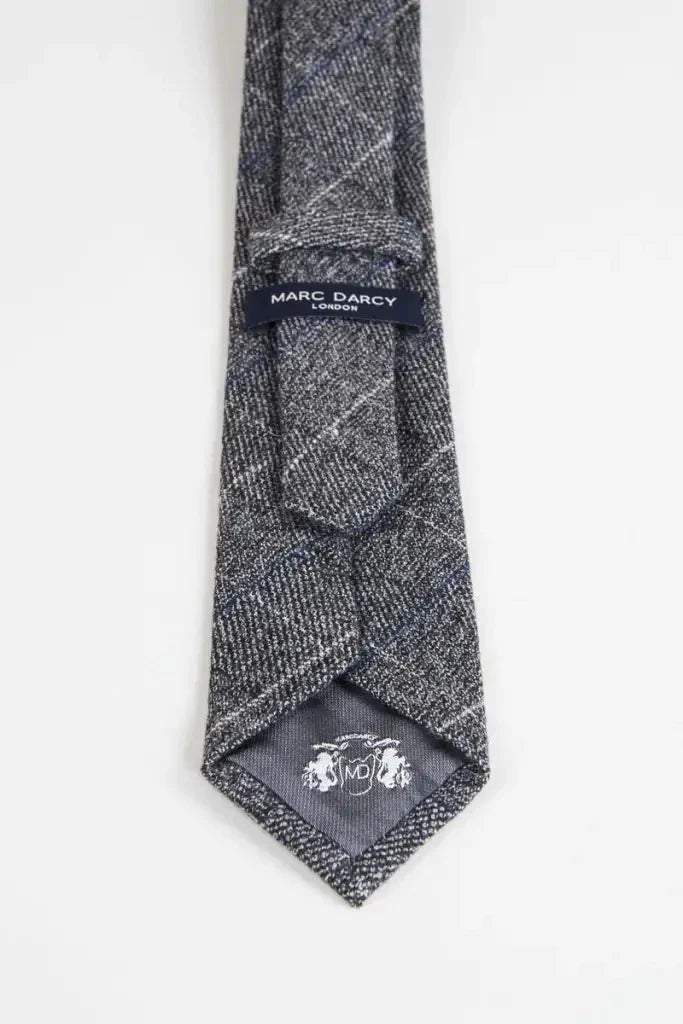 Kravata Scott sivá tweed kontrola - kravata