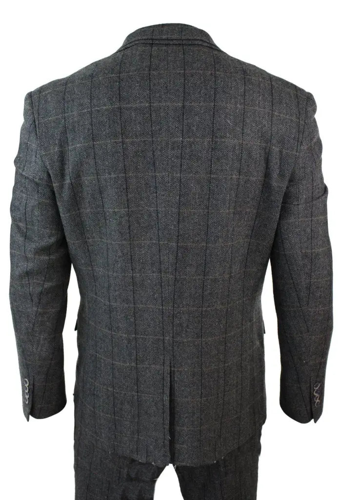 Oblek Peaky Blinders Grey Navy Suit 3-Dielny oblek Sako Gilet en
