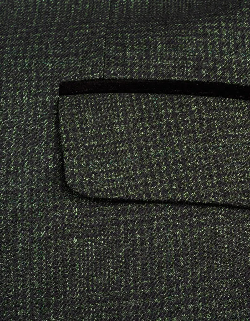 Panský oblek olivově zelený - Cavani Caridi - trojdílný.