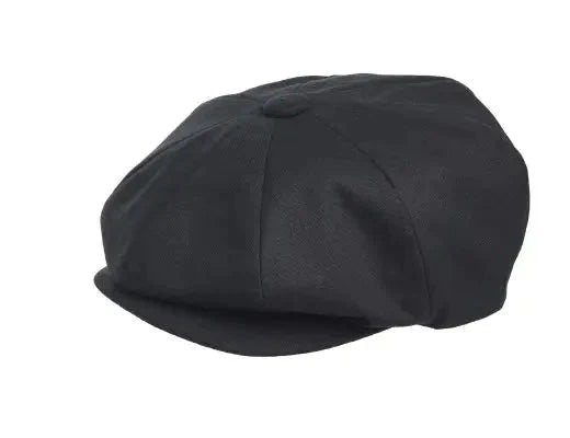 Klobúk Peaky Blinders z čiernej bavlny - M (57cm) - klobúk